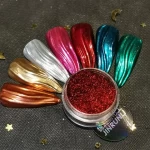 nail holographic chrome pigment powder colors for nail art