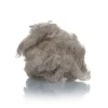 Natural light brown wool fiber noil waste