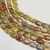 Import Natural stone rectangle shape gemstone beads for DIY necklace jewelry making 13*18m from China