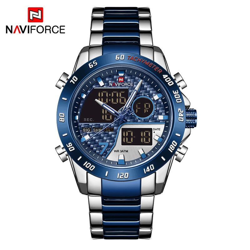 NAVIFORCE 9171 Men Digital Watch Sport Military Mens Quartz Wristwatch Male Luminous Waterproof Clock Watches Relogio Masculino