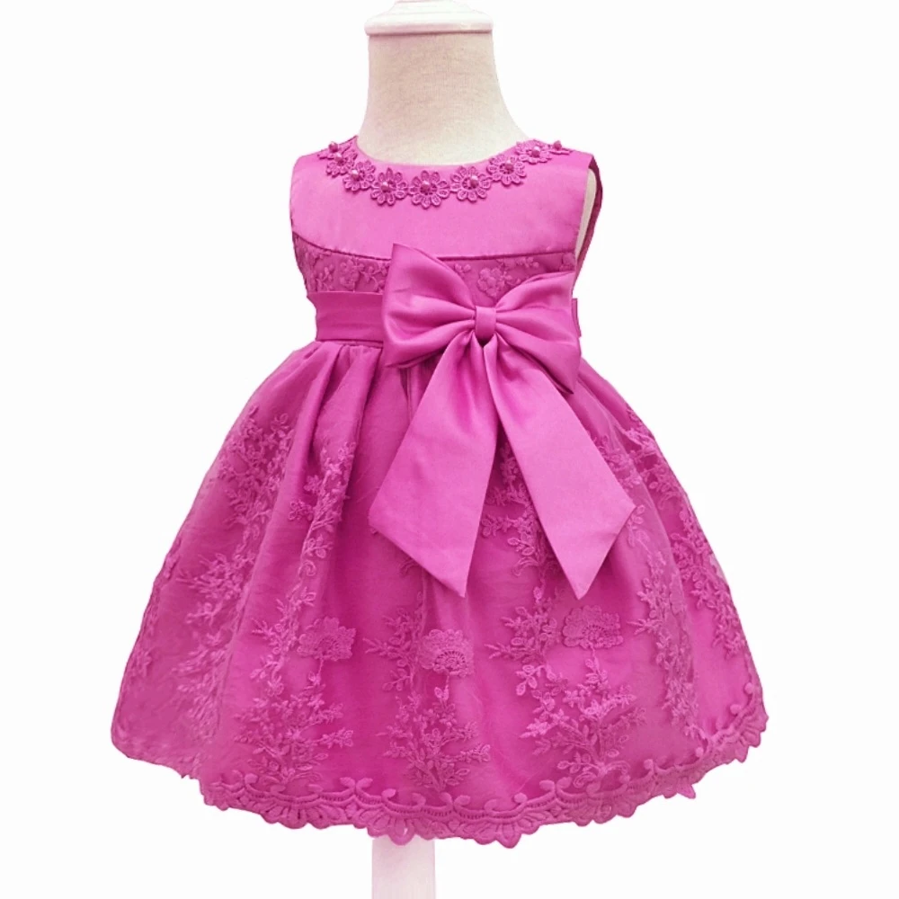 New 2020 Baby Dress in Cotton Lace Princess and Baby First Birthday Outfits