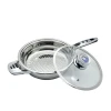 New Arrival 21 PCS Triply Surgical Stainless Steel Cooking Pot Cookware Set With Thermometer Knob