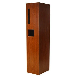 New arrival locking mailbox/free standing letter box/wood grain letterbox