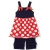 Import New arrived girls outfits wholesale kids clothes for national day childrens boutique 4th of July baby clothing set from China