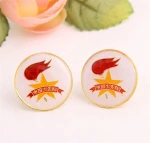 New Best Selling metal magnetic round button name badge