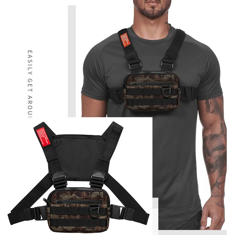 New Chest Rig Men Bag Casual Function Outdoor Style Chest Bag Small Tactical Vest Bags