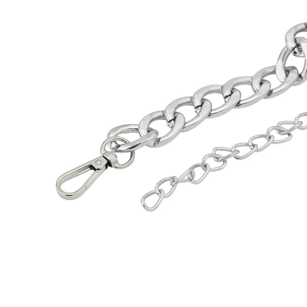 New deliver waist belt chain belt plus size silver chain belt