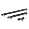 New Design Black T shaped Solid Brass Cabinet Handles and Knobs Kitchen Long Handle Pull Home Hardware