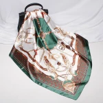 New Design Digital Printing silk scarves Woman Personalized Square 90*90 cm  hijab silk scarves