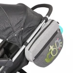 New Design Kodra Fabric Wet Tissue Pocket Baby Diaper Bag Baby Stroller Organizer With Mesh Bag