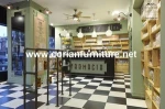 New design Modern retail shop cashier counter/wrap desk
