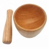 New design natural kitchen wooden mortar pestle