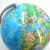 Import new design plastic rotation teaching children PVC world globe with lamp from China