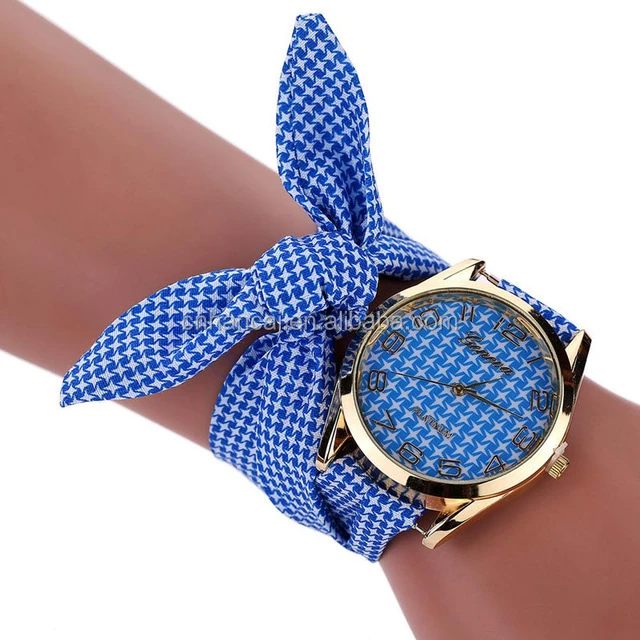 New Design Women&#x27;s Watches Stripe Fabric Bracelet Clock Ladies Watch Watches-female reloj mujer Relogio Feminino Saat