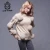 Import New designs 30% wool + 70% acrylic woolen sweater with fox fur pompon winter sweater for ladies from China
