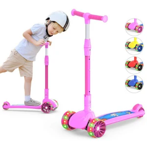 New Double color 3 wheels foot pedal kick kids suitcase scooter child kids golf under water adult scooter