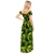 Import New fashion design women long dress tropical leaf printed casual dress summer beach dress from China