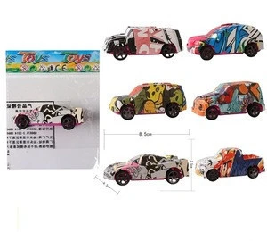new item graffiti car toy pull back vehicles pull back  toy for boys promotion toys