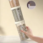 NEW Kitchen Storage round Food Storage Multifunctional grain Jar  Food Grade Storage Container With Lid