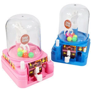 New Musical Mini Candy Grabber Machine toys vending slot game dispenser Claw Crane Toys for child