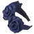 Import New satin flower headband three flower solid color hair clip womens fashion headband from China