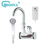 Newest Brass Hot Cold Faucet Instant Water Heater Basin Faucet Bathroom Faucet With Electric Heater