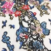 Nigao Hot design amazing quality fashionable sequin 3d embroidery design net fabric