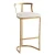 Import Nordic stainless steel gold-plated bar counter bar chair high stool leisure high dining chair from China