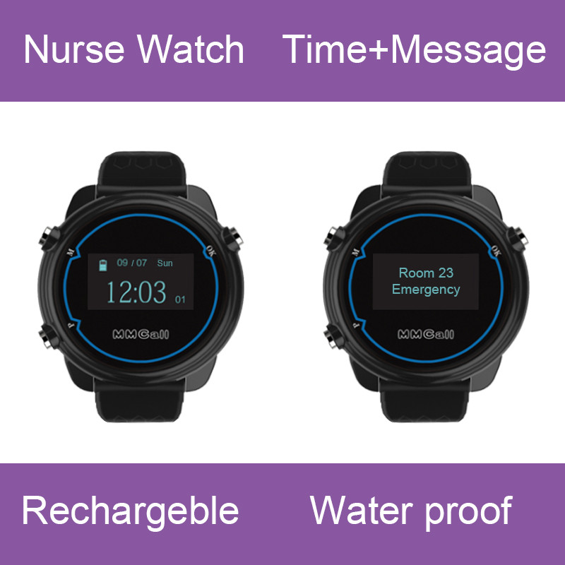 Buy Nurse Watch Pager Ward Emergency Patient Call Button Wireless Call ...