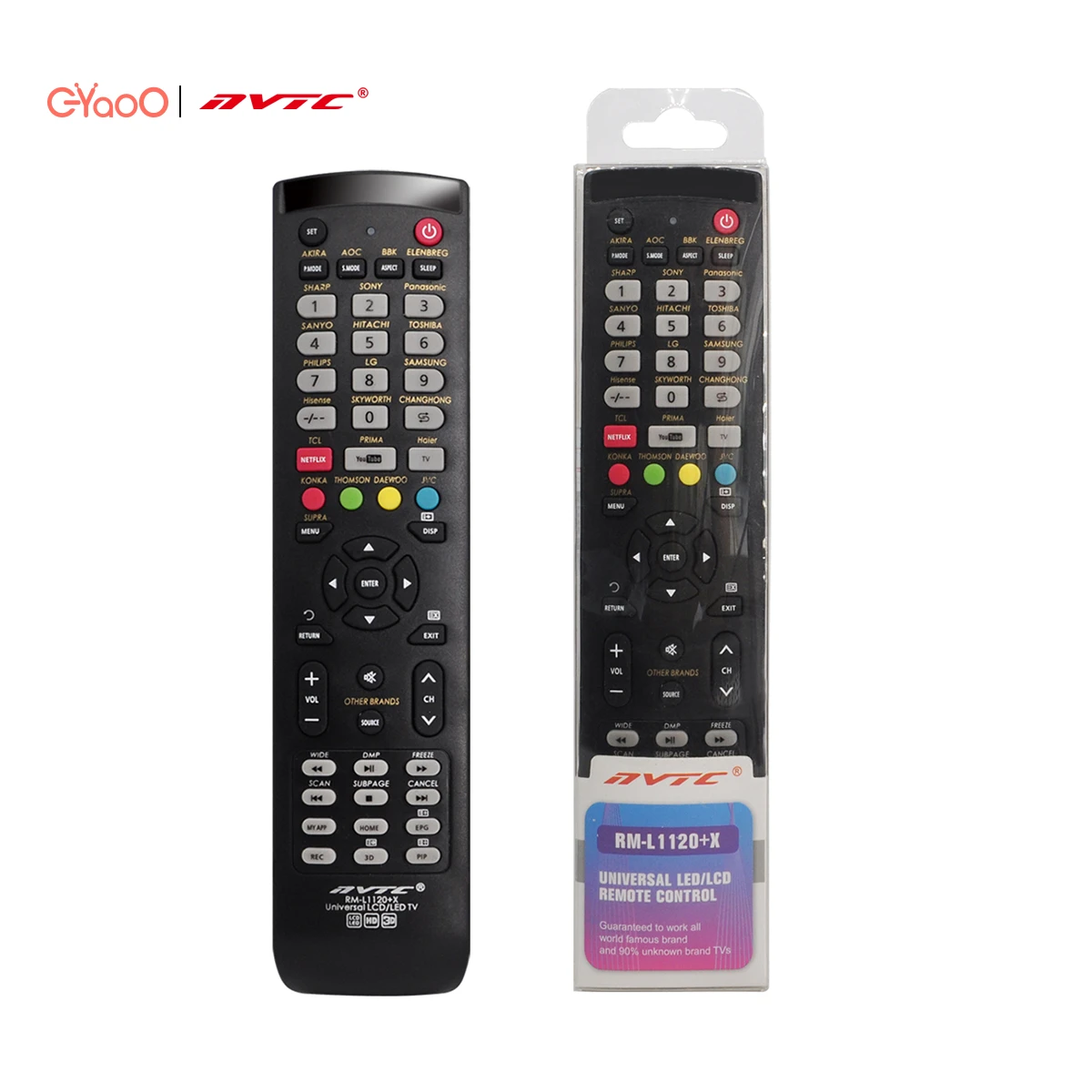NVTC RM-L1120+X Smart LED LCD Universal Ir Tv Remote Control