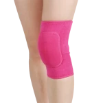 Nylon Knee Brace Compression Sleeve with Silicone Spring Support