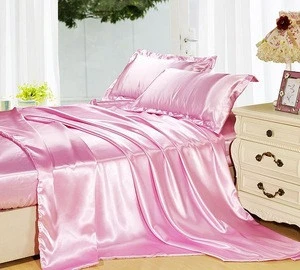 OEM ODM 100% silk bedding set Twin size 16.5mm silk duvet cover Flat Sheet fitted sheet pillowcases