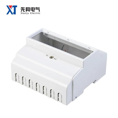 OEM Plastic Enclosure 35mm Rail Three Phase 7P Electric Energy Meter Shell Power Electricity Meter Housing Customized