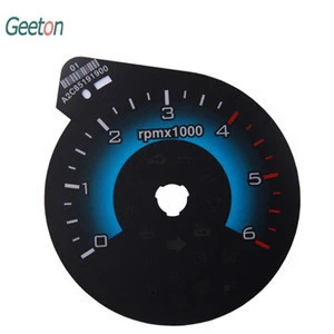 OEM Screen Printing Custom 2D Meter Speedometer Faceplates Manufacture