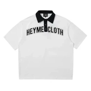 OEM Unisex Cotton Men Polo T-shirts Custom Polo Shirts With Embroidery Logo White Polo Shirt