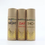 offset printing eco friendly deodorant containers push up paper tubes personal care cardboard tube box