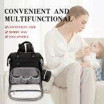 One drop shipping multifunction nappy backpack large capacity Oxford waterproof diaper bag with usb port