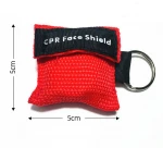 One Way Valve Free Breathing Barrier PE Face Shield personalized loge CPR keychain mask