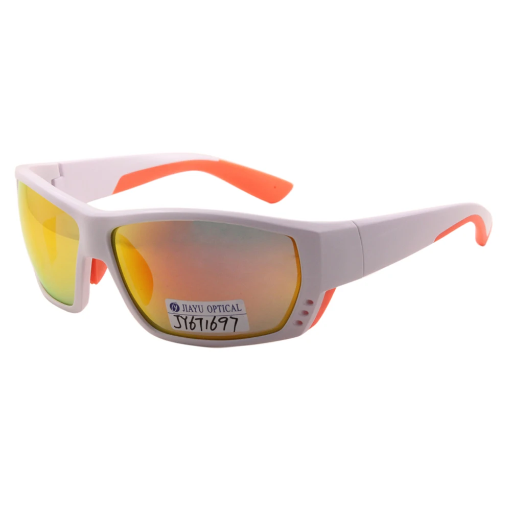 Orange Rubber Side Shields Double injection Frame Sports Eyewear Unbroken Cycling Sunglasses