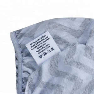 Organic cotton kid bedding woven cotton fitted crib sheets