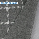 Organic cotton Unused chemical fertilizer Protect skin Gray print Ponte de roma Polyester Cotton fabric for children