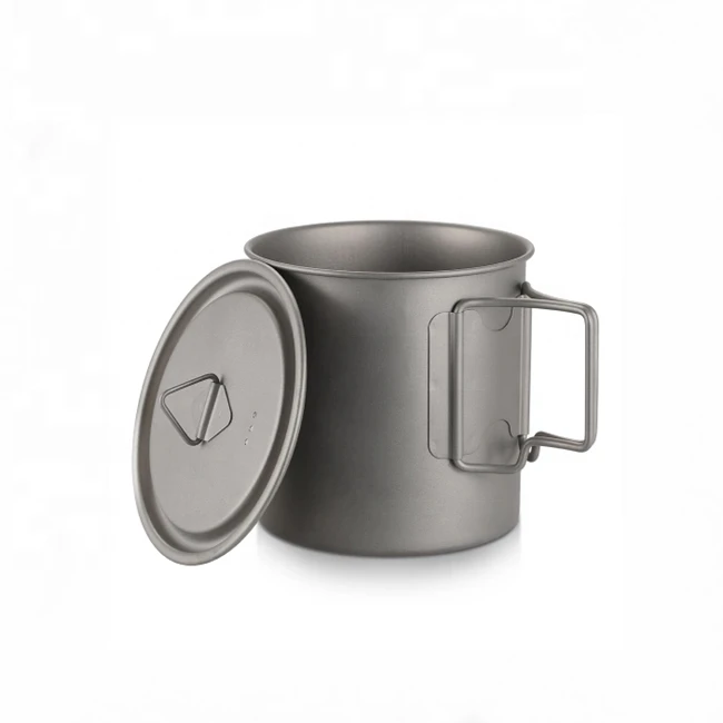 Outdoor Camping Single Wall Titanium Mug/Cup titanium mug outdoor camping mug titanium