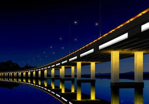 Outdoor double sided bridge lighting LED guardrail light
