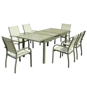 outdoor extension garden patio dinning table set modern