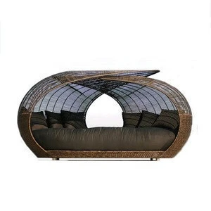 Outdoor Furniture unique wicker rattan dog bed round outdoor platform garden sofa rattan, rattan sofa bed, rattan daybed sofa