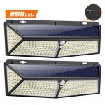 outdoor lighting 288 LED Motion Sensor Solar Lights with Dark Sensing Auto On/Off  led solar wall light solar garden light