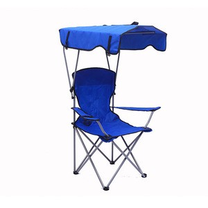 Outdoor portable folding Oxford cloth beach rest  fishing chair with tent umbrella