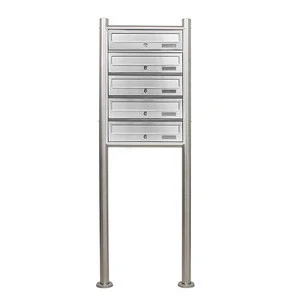 Outdoor Waterproof Apartment Stainless Steel Free Stand Mailbox