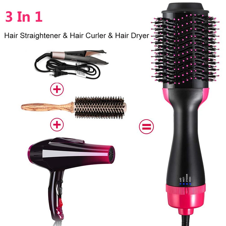 Oval Design Electric Volumizer Hot Air Brush Styler Hair Dryer with 110v and 220v