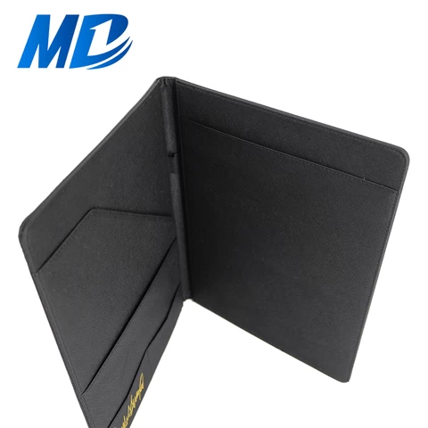 Padfolio/Resume Portfolio folder- Interview/ Document Organizer & Business Card Holder - with Letter-Sized Writing Pad leather